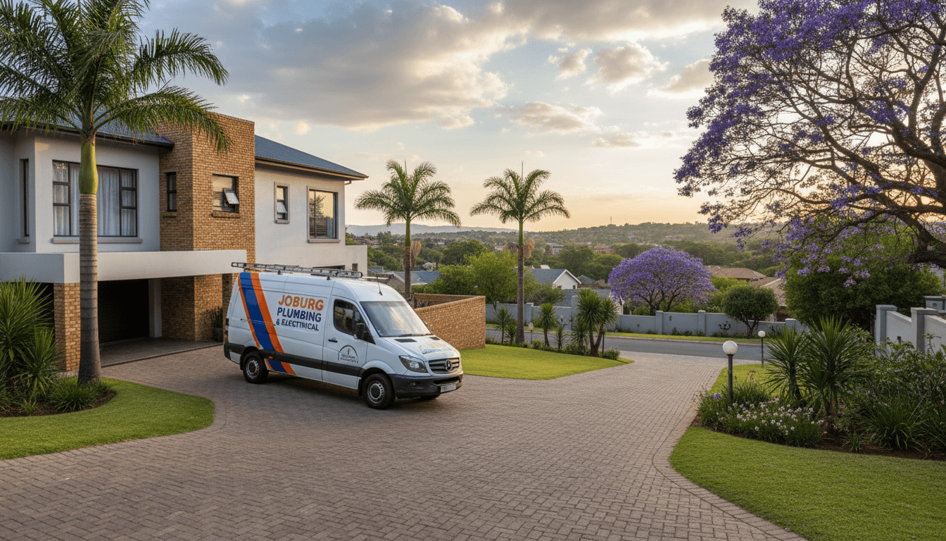 FlowCircuit van parked at a house