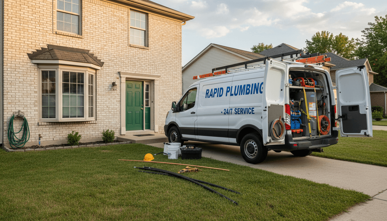 Plumber's service van